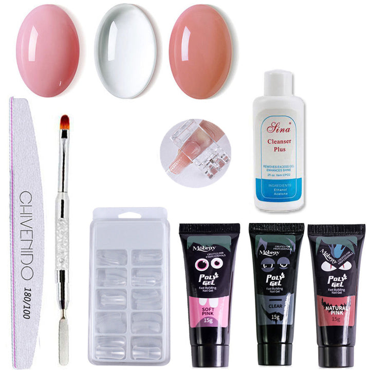 Nail Art Solid Extension Gel Set — 4 Colour Combinations (467 / 159 / 245 / 358)