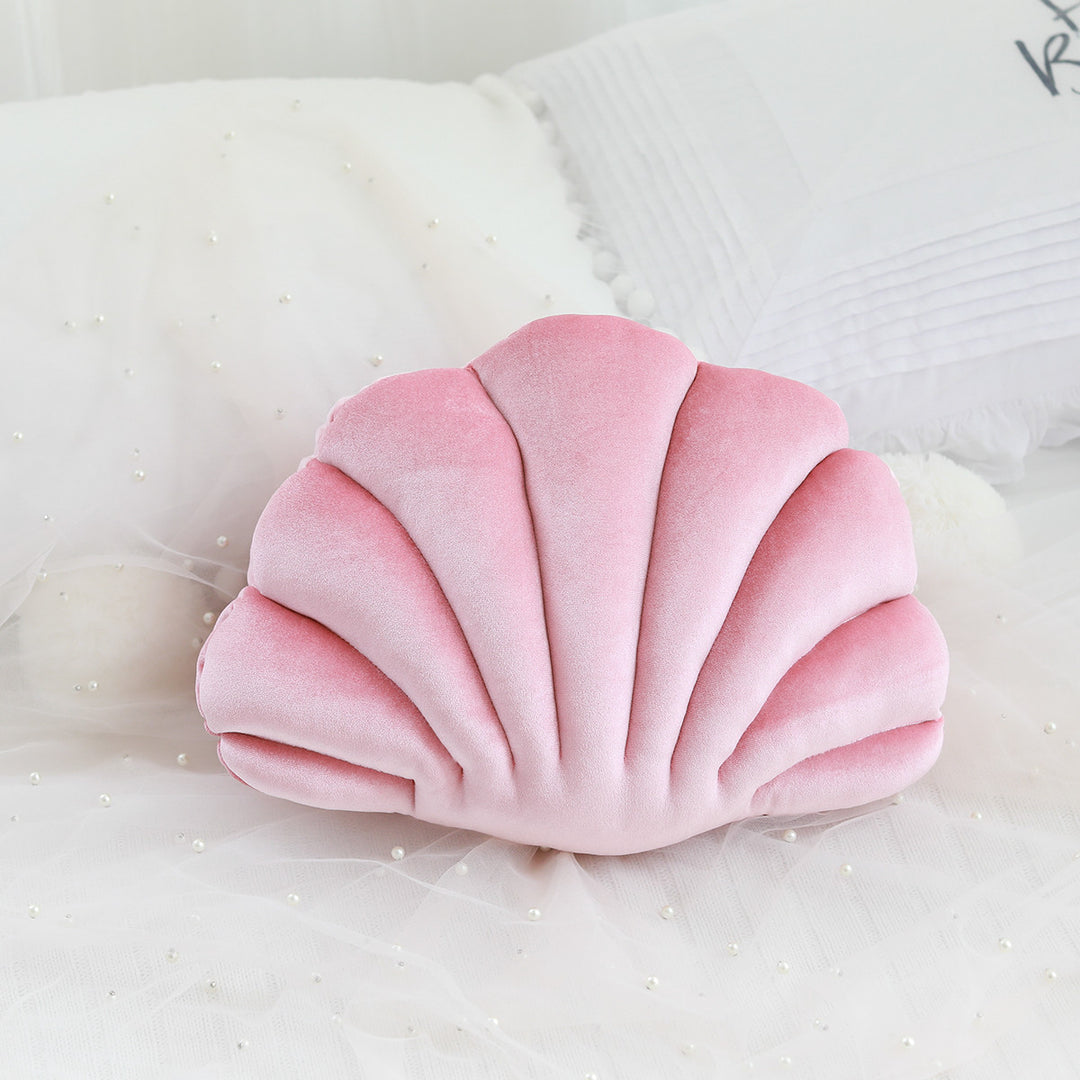 Simulation Shell Decorative Pillow — Realistic Ocean Shell Shape Cushion & Nap Pillow (10 Colours)