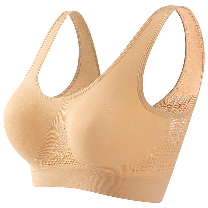 Seamless Full-Coverage Comfort Bra – Breathable Wireless Support Bra
