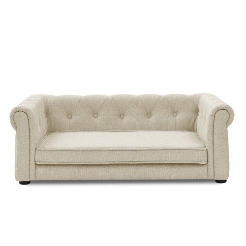 Elegant Elevated Dog Sofa Bed – Modern Pet Couch for Medium & Large Dogs