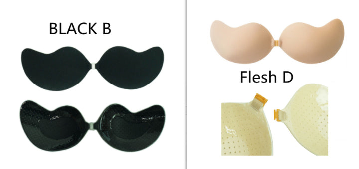 Deep V Invisible Silicone Bra – Strapless Push-Up Adhesive Bra