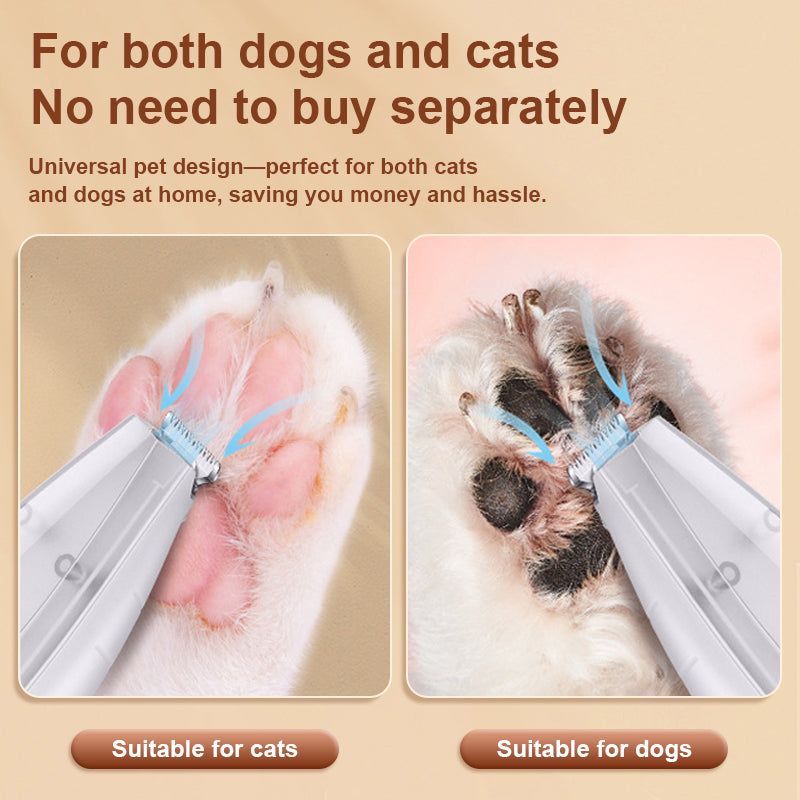 Self-Priming Pet Paw Hair Trimmer for Dogs & Cats
