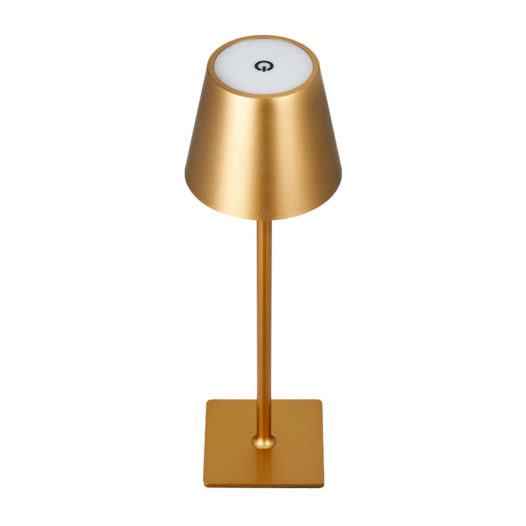 2-Pack Cordless Rechargeable Table Lamps — 5200mAh Battery, Portable LED Desk Lamp for Bedside, Dining & Outdoor (Gold)