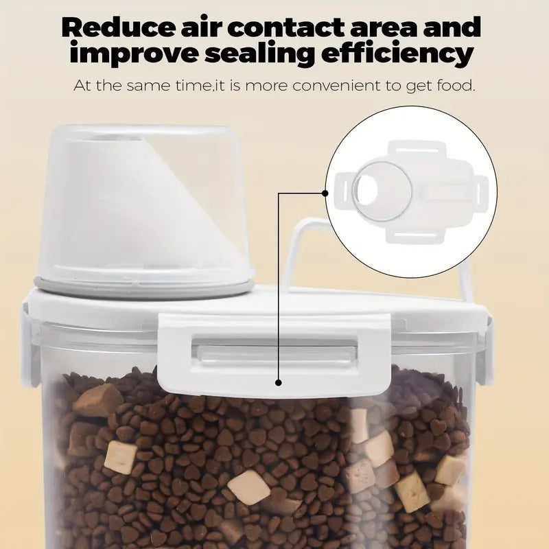 Sealed Food Storage Containers with Lids — Leak-Proof Moisture-Proof PE Kitchen Boxes for Grains, Nuts, Flour & Rice