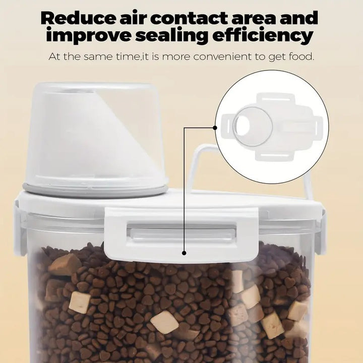 Sealed Food Storage Containers with Lids — Leak-Proof Moisture-Proof PE Kitchen Boxes for Grains, Nuts, Flour & Rice