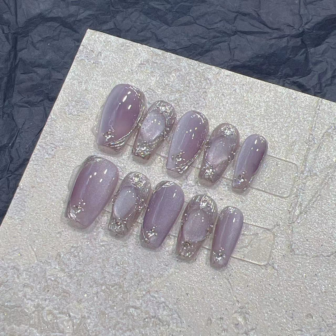 Handmade Press-On Fake Nail Patches — Long T / Short T / Ultra Short T Sizes