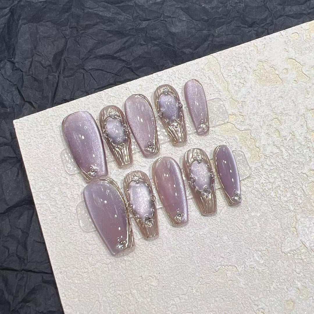 Handmade Press-On Fake Nail Patches — Long T / Short T / Ultra Short T Sizes