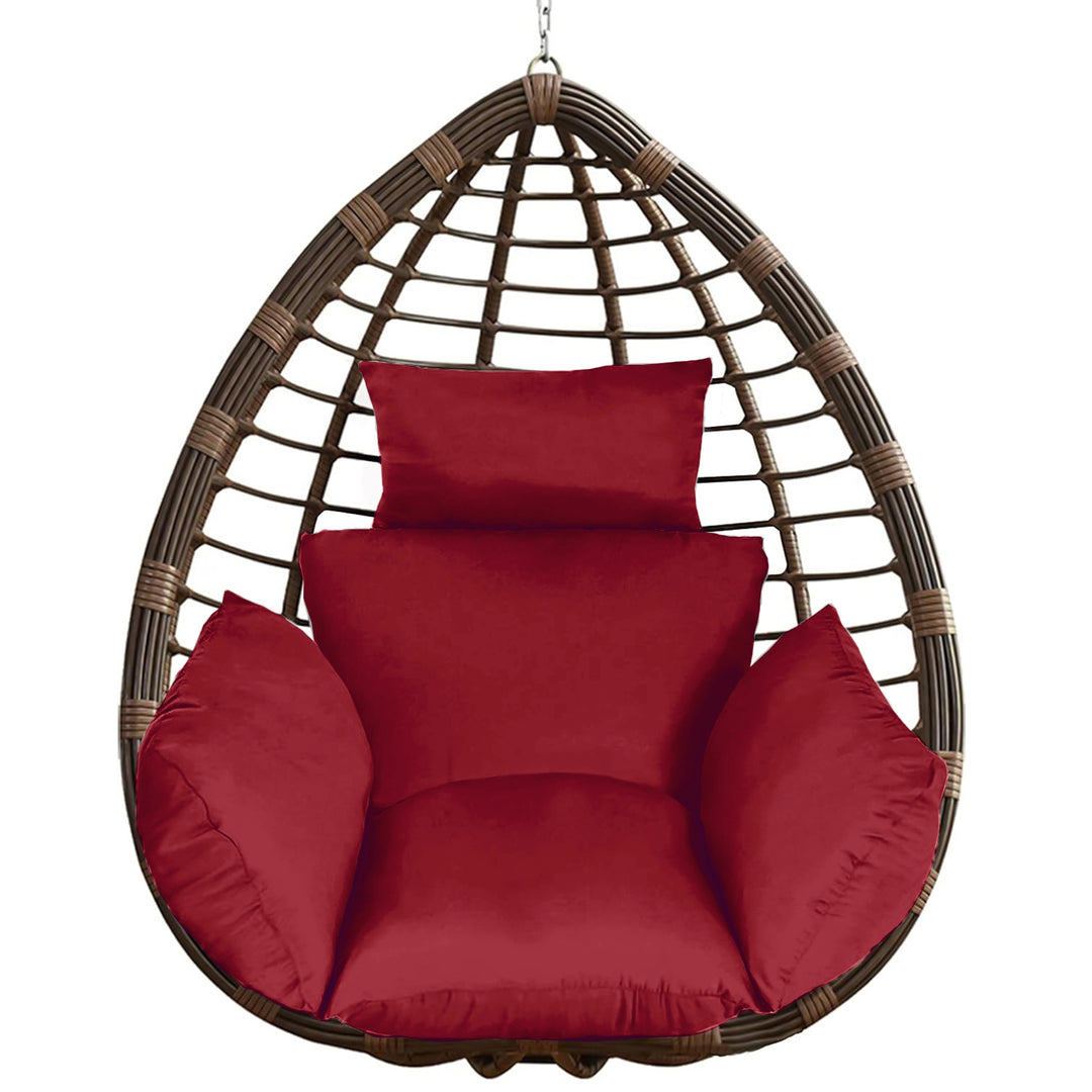 Egg Chair & Hanging Basket Cushion — Thickened Soft Swing Chair Pad with Headrest (9 Colours)