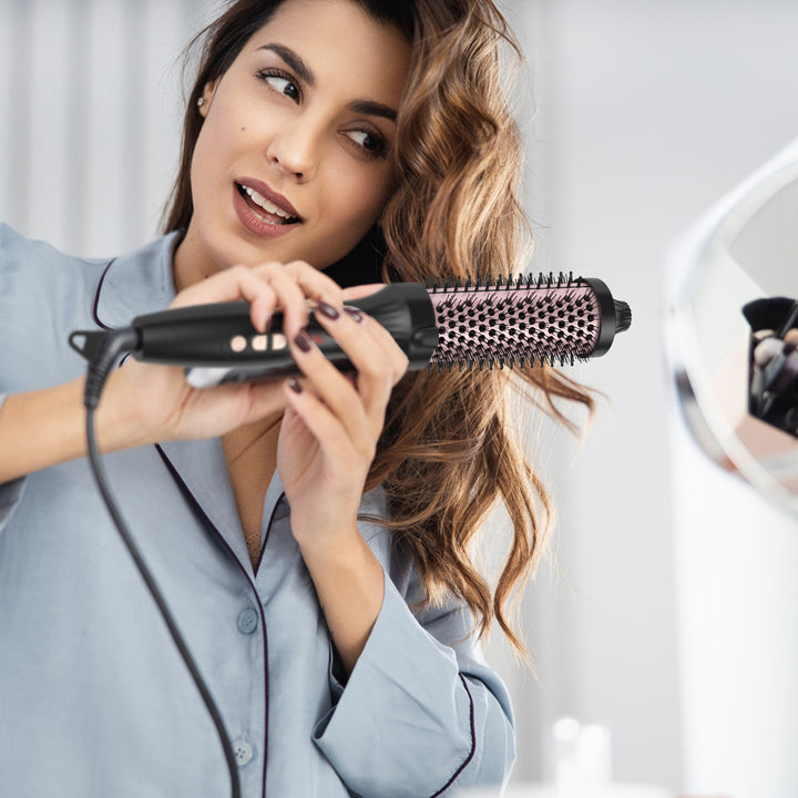 3-in-1 Thermal Hair Curler Brush — Straightener, Curler & Volume Brush, 10 Heat Levels, 30s Fast Heat
