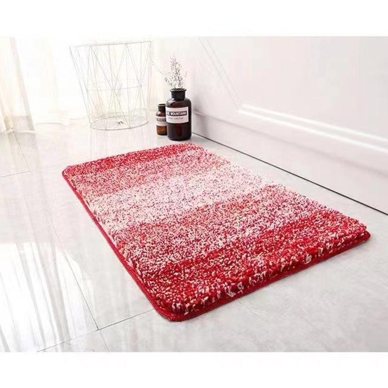 Microfiber TPR Non-Slip Floor Mat — Gradient Colour Soft Absorbent Doormat & Bath Mat (4 Colours)