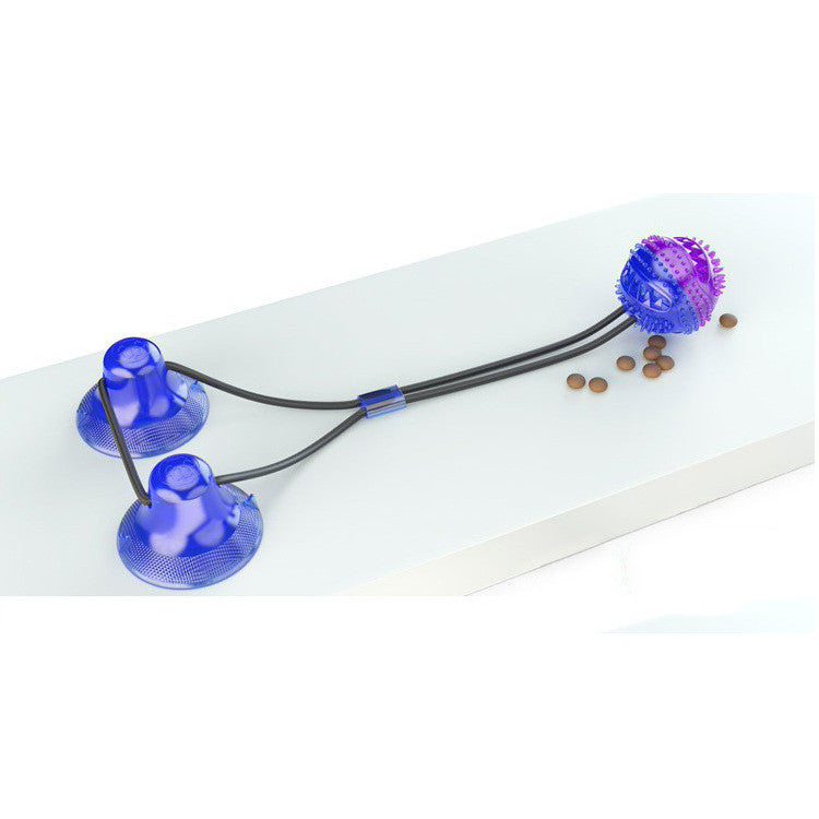Interactive Suction Cup Tug Dog Toy – Teeth Cleaning Treat Dispensing Toy