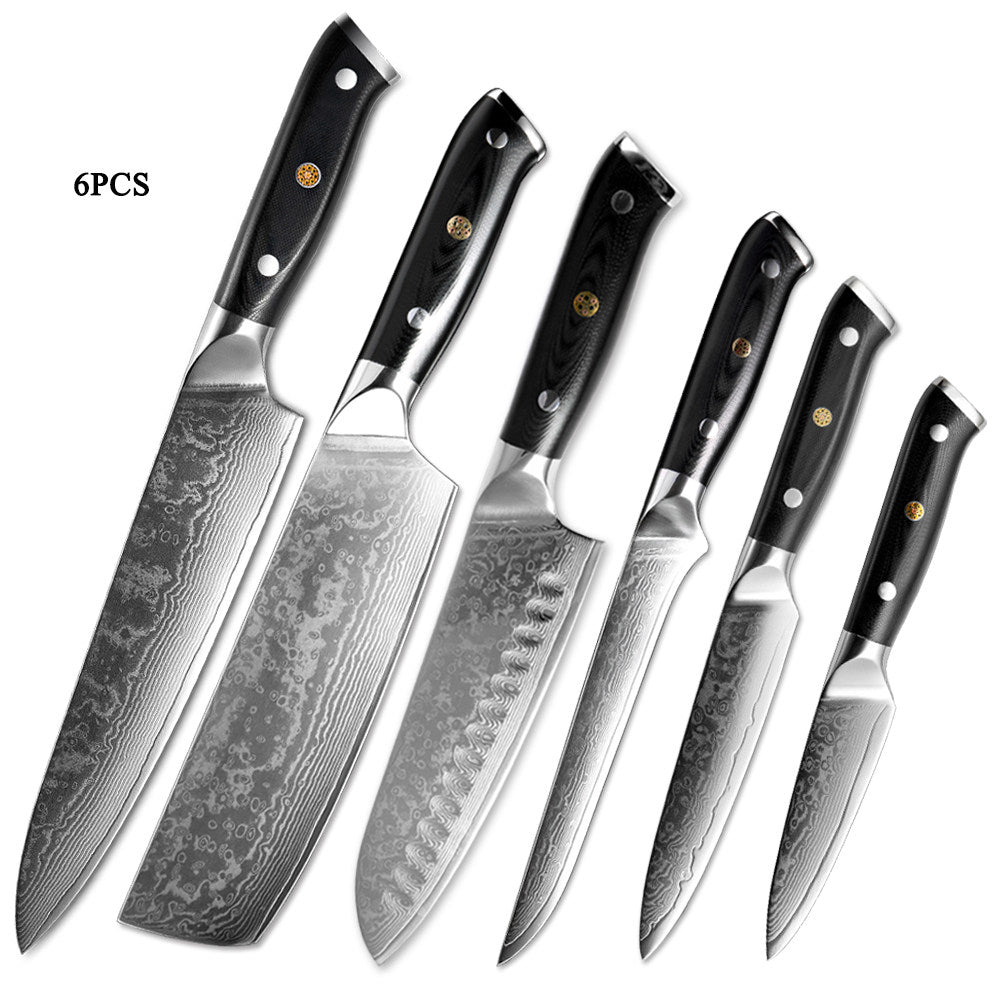 Japanese 67-Layer Damascus Steel Kitchen Knife – Professional Chef & Fruit Knife