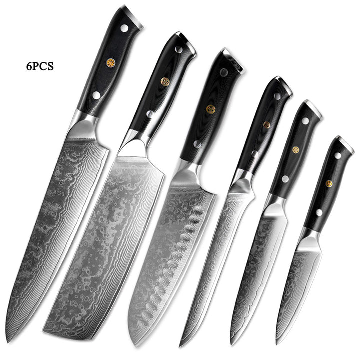 Japanese 67-Layer Damascus Steel Kitchen Knife – Professional Chef & Fruit Knife
