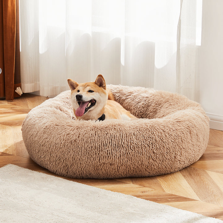 Calming Donut Dog Bed – Ultra Soft Anti-Anxiety Pet Bed