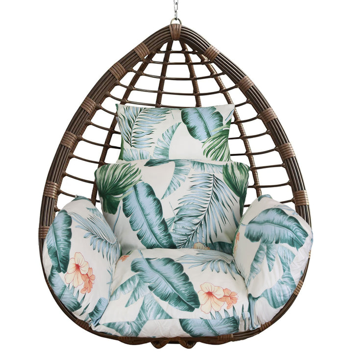 Egg Chair & Hanging Basket Cushion — Thickened Soft Swing Chair Pad with Headrest (9 Colours)