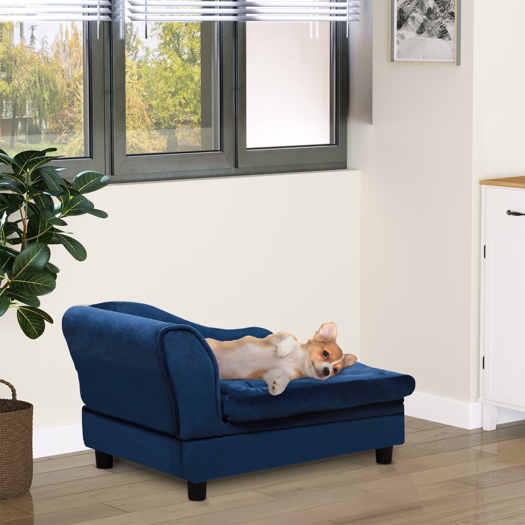 Luxury Small Dog Sofa Bed with Hidden Storage – Modern Pet Couch