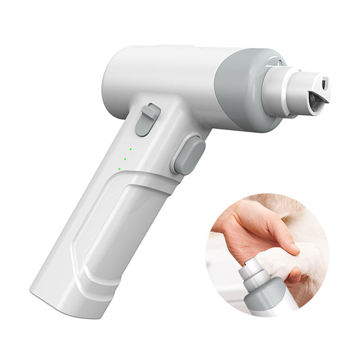 LED Pet Nail Grinder – Low Noise Electric Dog & Cat Nail Trimmer