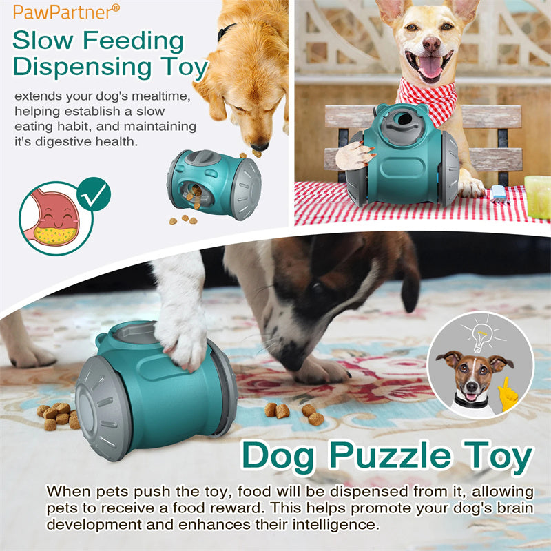 Interactive Dog Tumbler Toy – Slow Feeder Treat Dispensing Puzzle