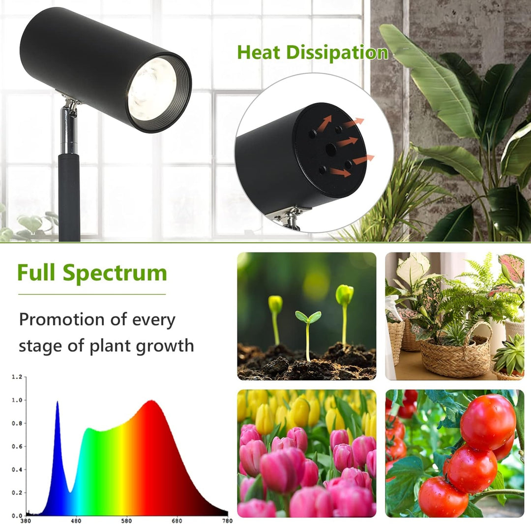 Grow Lights Stand For Indoor Plants Full Spectrum Tall Plant Light For Indoor Growing With 20W COB P