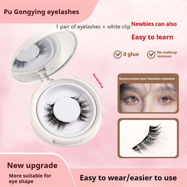 Magnetic Mink False Eyelashes — No-Glue Little Devil Style, Sizes 9–14 with Applicator Clip
