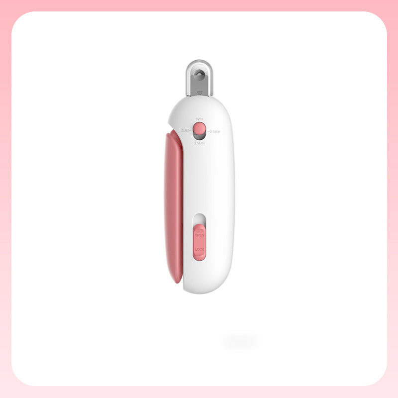 Pet Nail Clippers with Hidden Nail File – Safe & Adjustable Cat and Dog Nail Trimmer