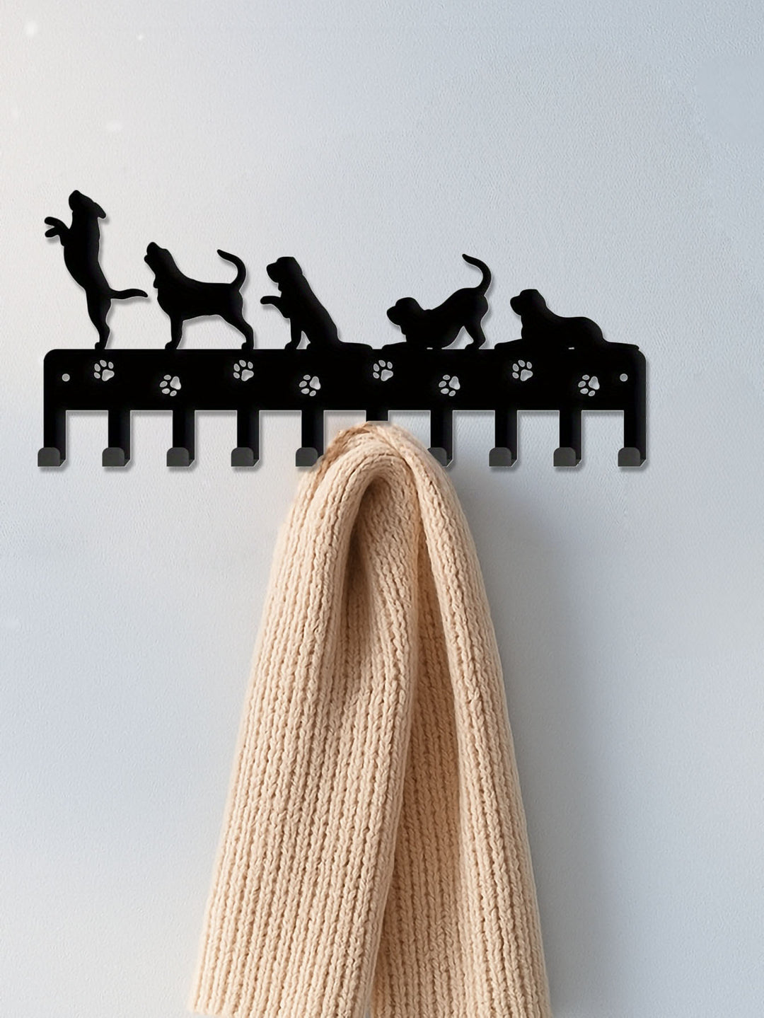 Animal-Inspired Wall-Mounted Key Holder — Detachable Upright Hook Organizer for Home & Entryway