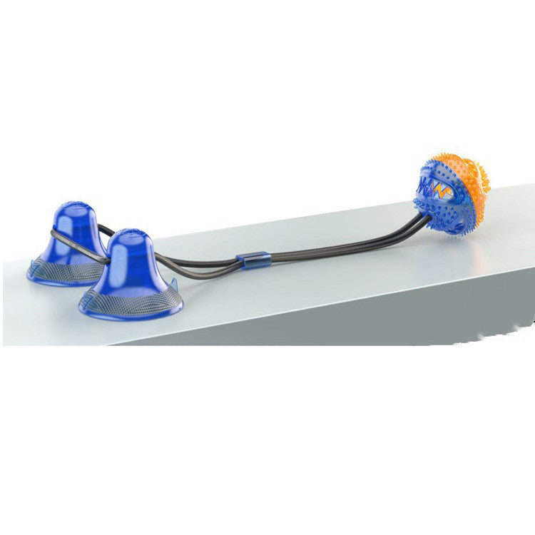 Interactive Suction Cup Tug Dog Toy – Teeth Cleaning Treat Dispensing Toy