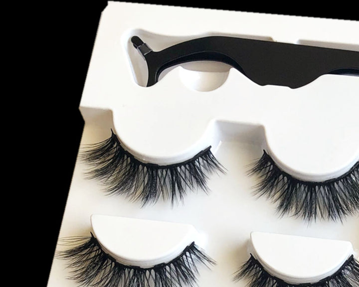 Magnetic Fashion False Eyelashes — 20+ Styles, Cotton Stem, Glue-Free (Styles 011–020)