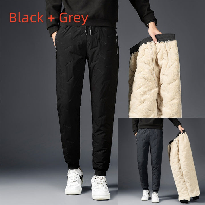 Men's Padded Cotton Trousers With Cashmere