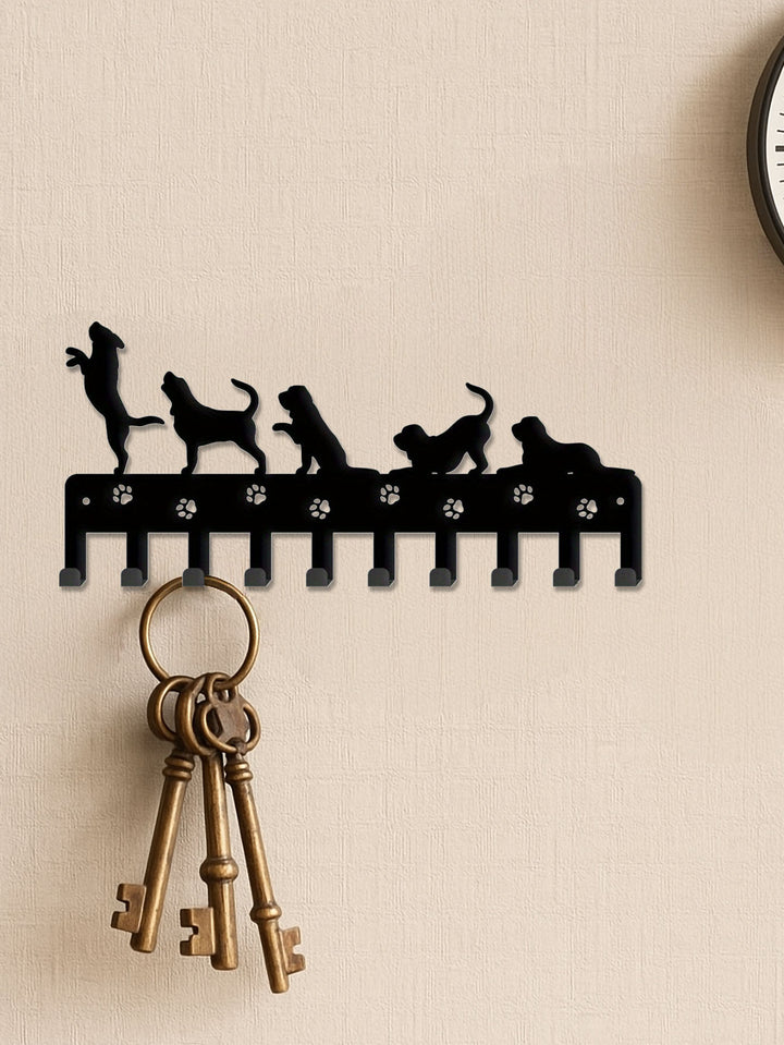 Animal-Inspired Wall-Mounted Key Holder — Detachable Upright Hook Organizer for Home & Entryway