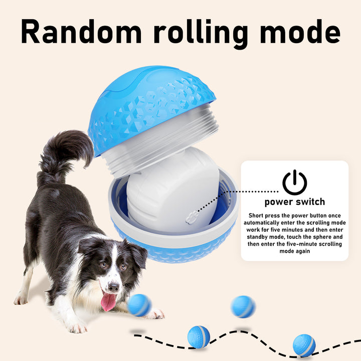 Smart Automatic Rolling Dog Ball – USB Rechargeable Interactive Pet Toy