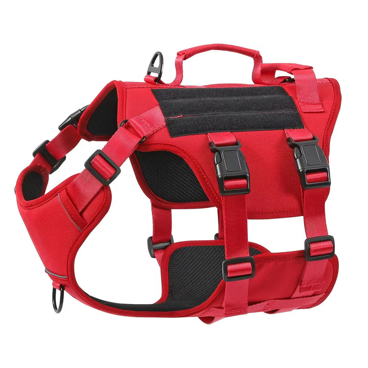 Tactical Dog Harness – Adjustable No-Pull Reflective Vest for Large Dogs