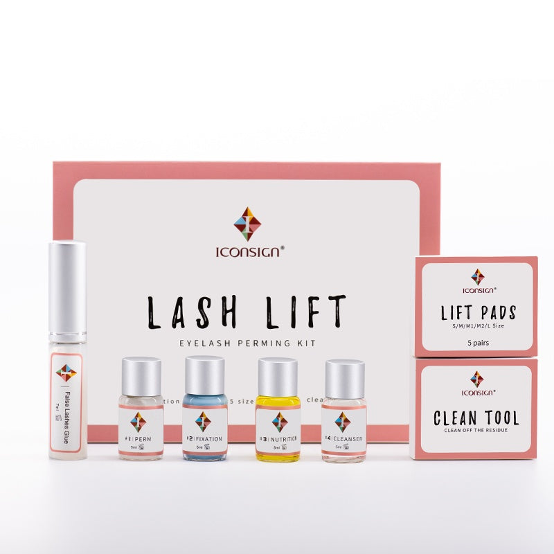 ICONSIGN Lash Lift Kit — Professional Eyelash Perming Set, Lasts 2–3 Months (Home & Salon Use)