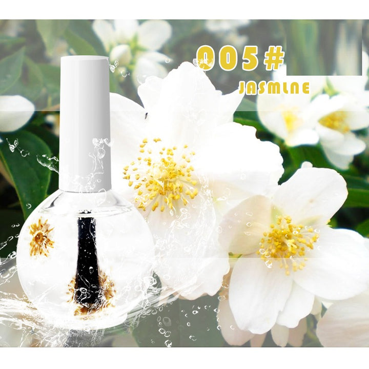 Dried Flower Nail Nutrition Oil — Anti-Hangnail Cuticle Moisturiser & Nail Treatment Base Coat, 8 Scents