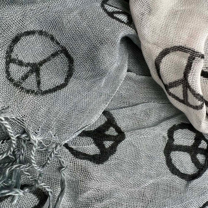 Understated Elegance Subtle Pattern Scarf Grey Printed Scarf,vacation,daily Life,evening Party,Office Appropriate Subtlety For Women Men
