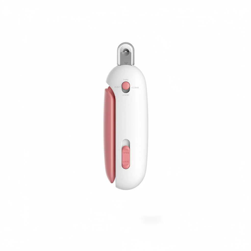 Pet Nail Clippers with Hidden Nail File – Safe & Adjustable Cat and Dog Nail Trimmer