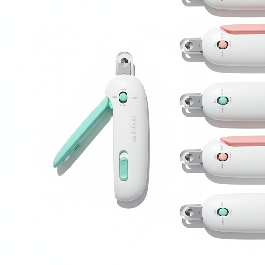 Pet Nail Clippers with Hidden Nail File – Safe & Adjustable Cat and Dog Nail Trimmer