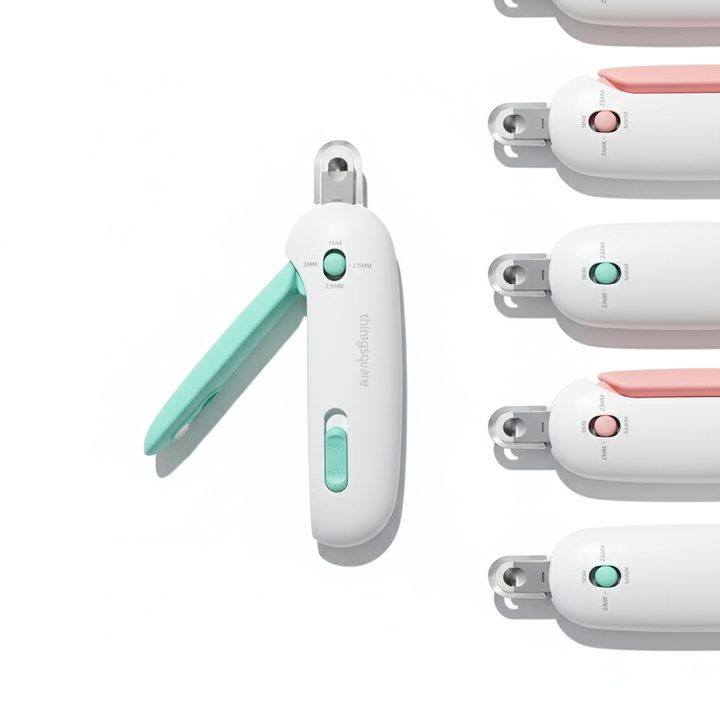 Pet Nail Clippers with Hidden Nail File – Safe & Adjustable Cat and Dog Nail Trimmer