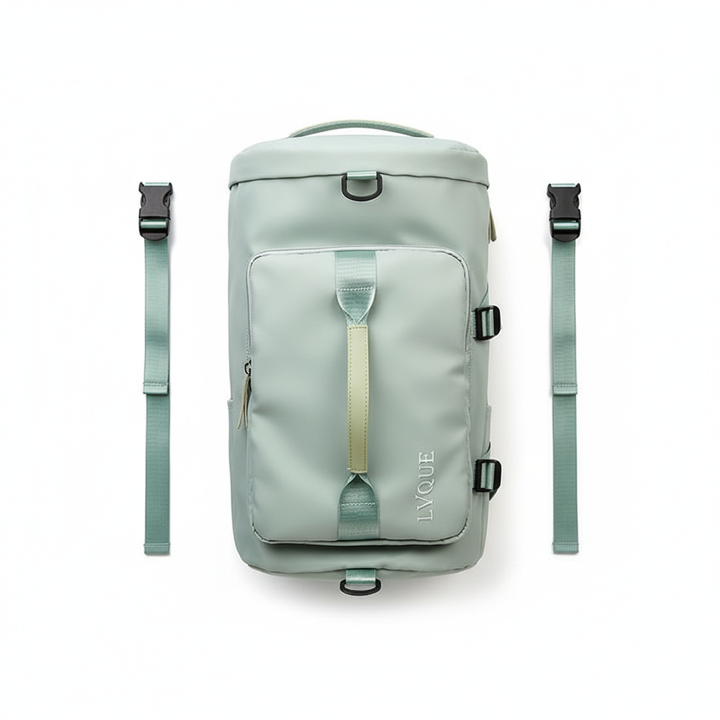3-in-1 Gym Travel Bag – Waterproof Sports Duffel with Shoe Compartment