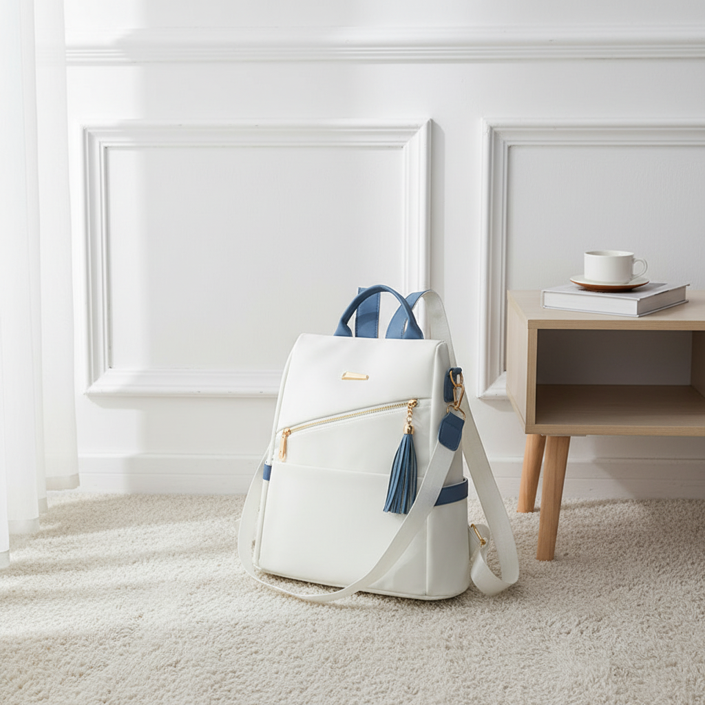 Women's Fashion PU Backpack – Large Capacity Travel &amp; Casual Bag