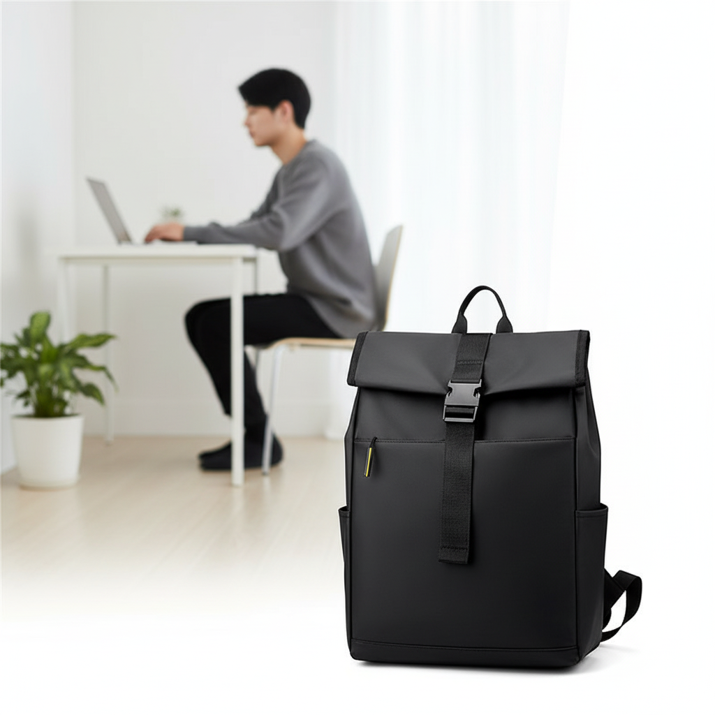 Casual Fashion Backpack For Men Women New Laptop Backpack Oxford Cloth Waterproof Short Distance Travel Backpack Men Black