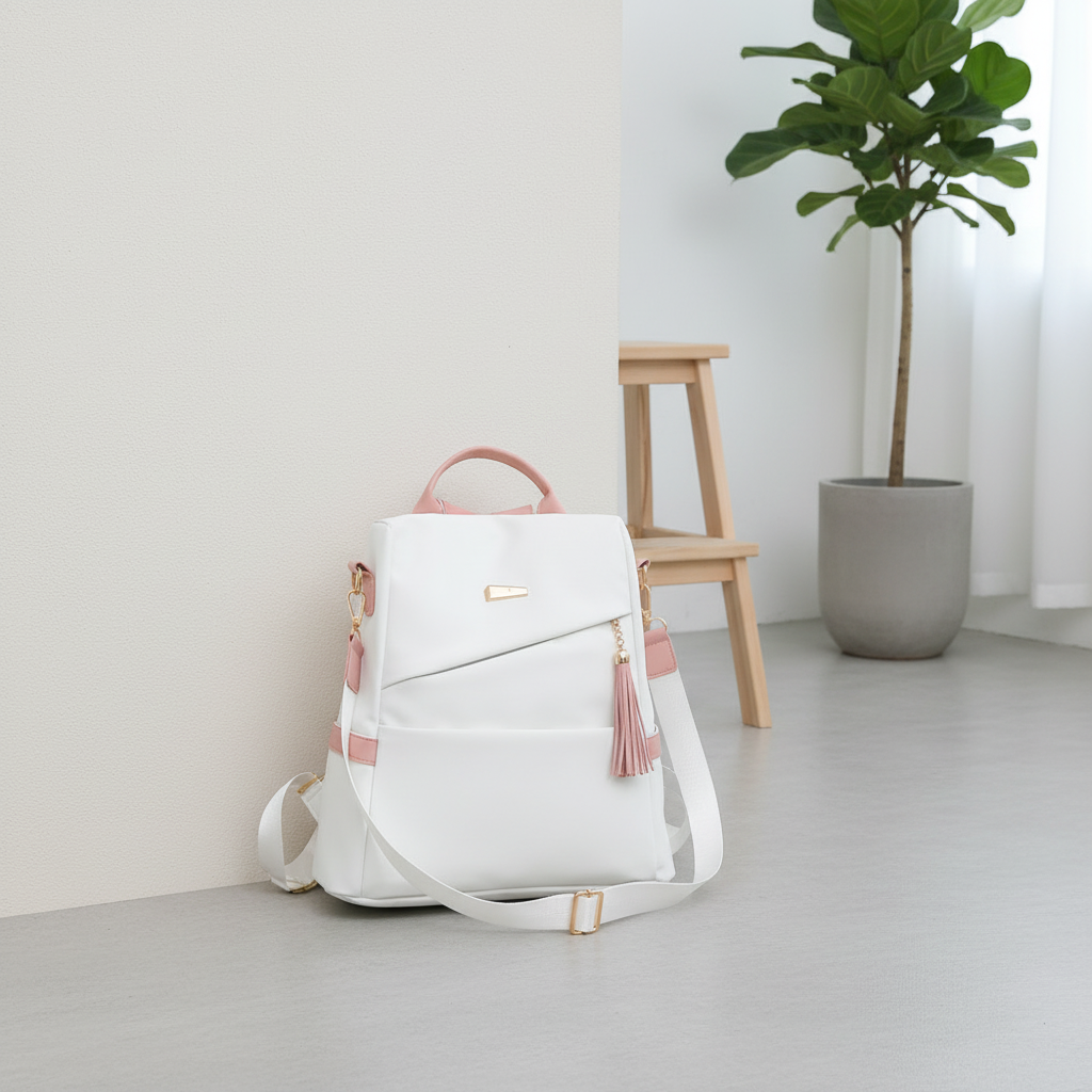 Women's Fashion PU Backpack – Large Capacity Travel &amp; Casual Bag