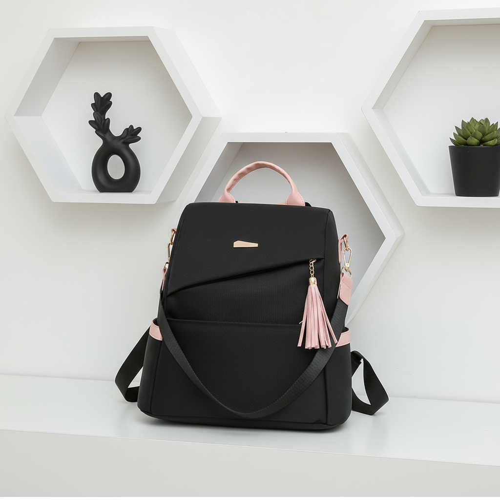 Women's Fashion PU Backpack – Large Capacity Travel &amp; Casual Bag