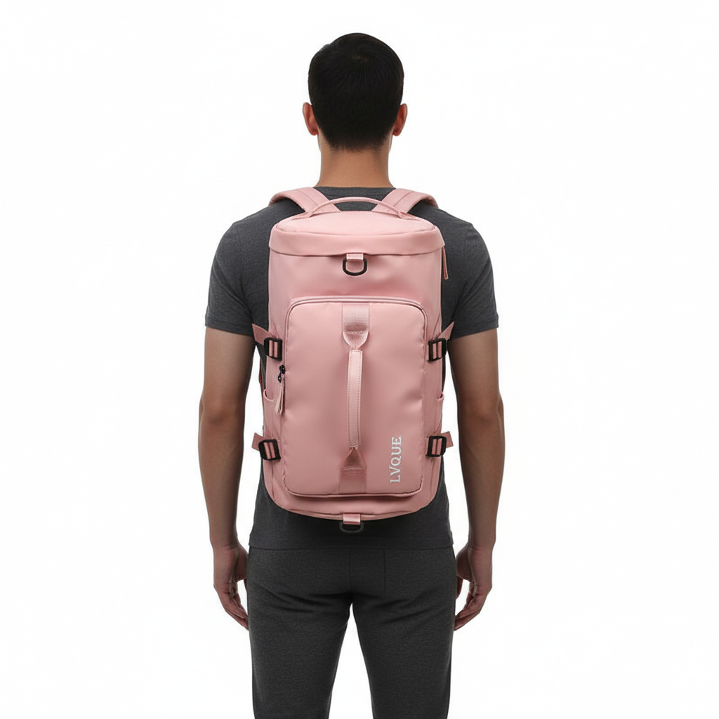 3-in-1 Gym Travel Bag – Waterproof Sports Duffel with Shoe Compartment