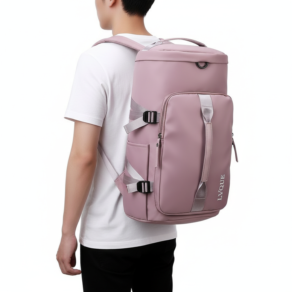 3-in-1 Gym Travel Bag – Waterproof Sports Duffel with Shoe Compartment