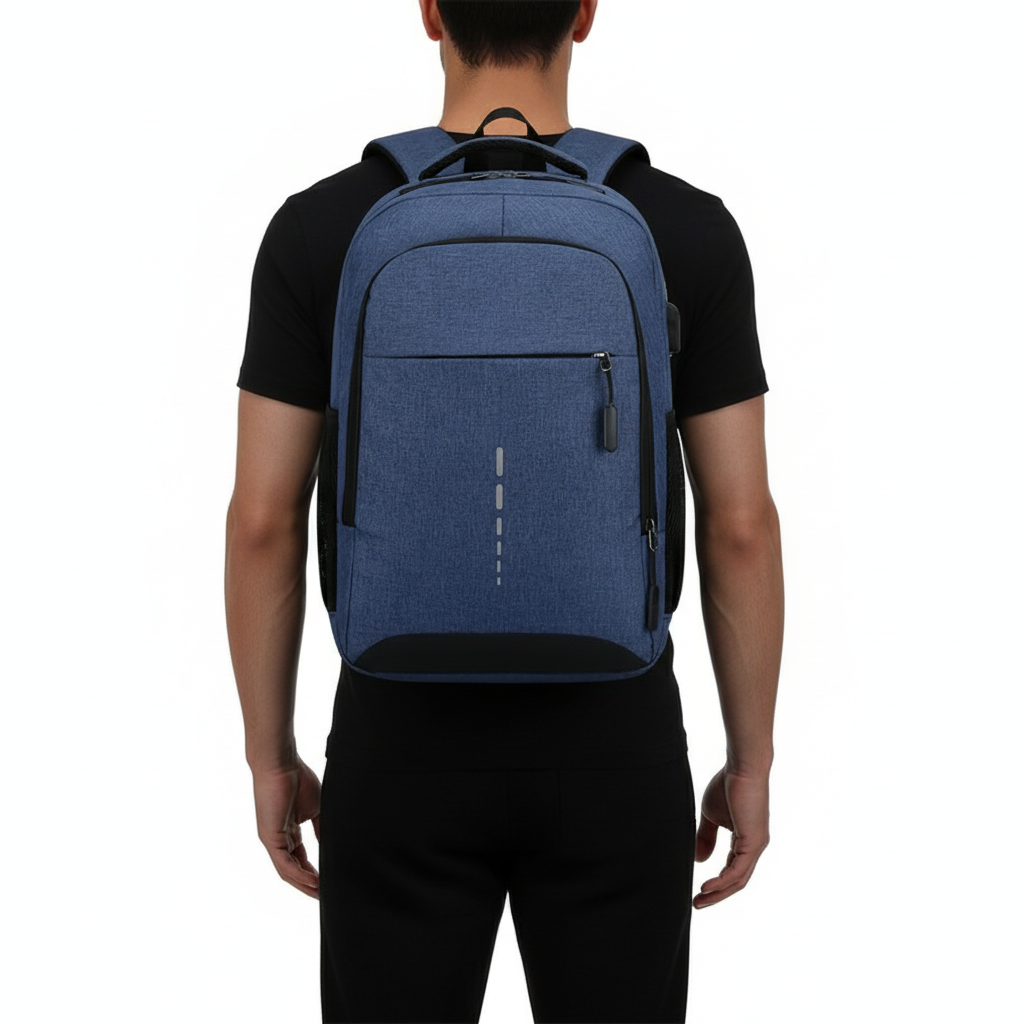 Casual Nylon Laptop Backpack – Multi-Purpose Travel & Commuter Bag