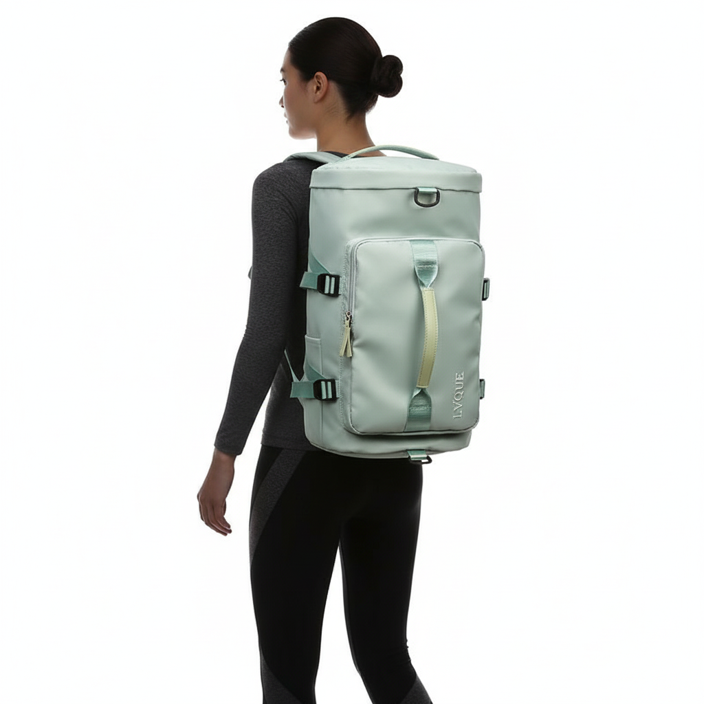 3-in-1 Gym Travel Bag – Waterproof Sports Duffel with Shoe Compartment