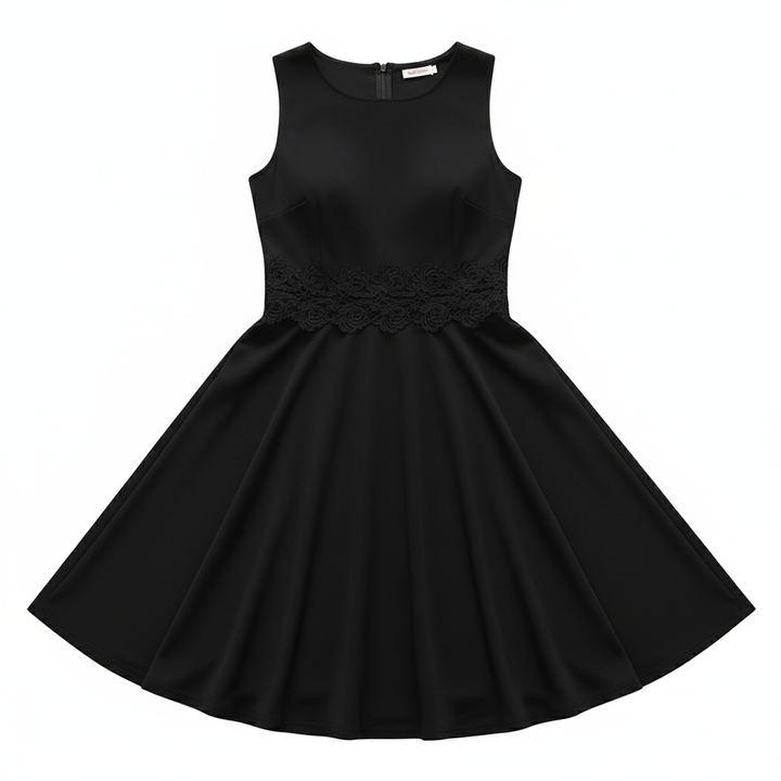Women’s Retro Lace Waist A-Line Cocktail Dress