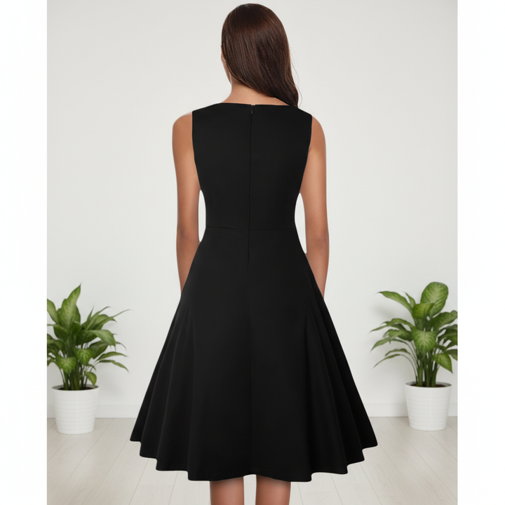 Women’s Retro Lace Waist A-Line Cocktail Dress