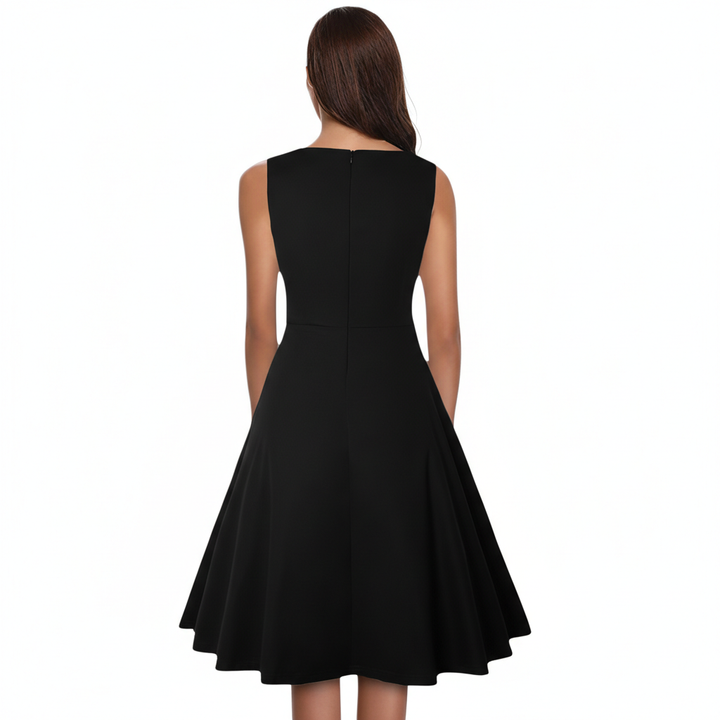 Women’s Retro Lace Waist A-Line Cocktail Dress